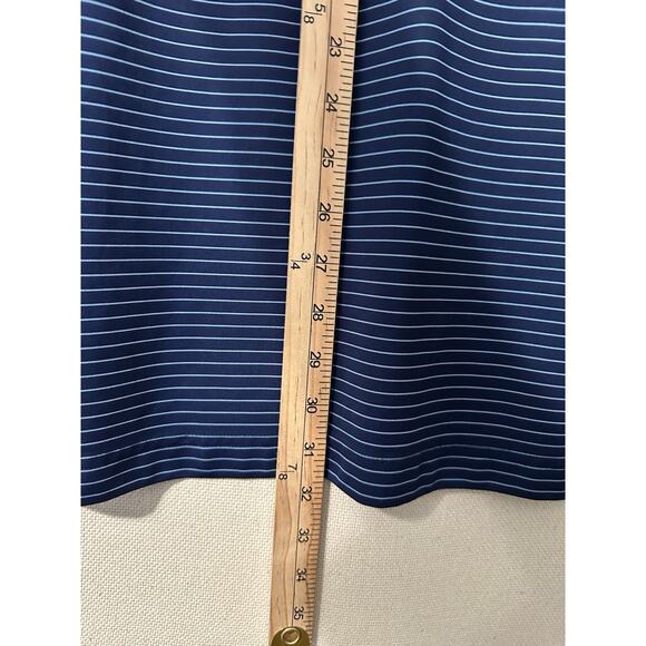 Donald Ross Sportswear Short Sleeve Polo Shirt Blue Striped Men’s Size Large - Picture 7 of 8